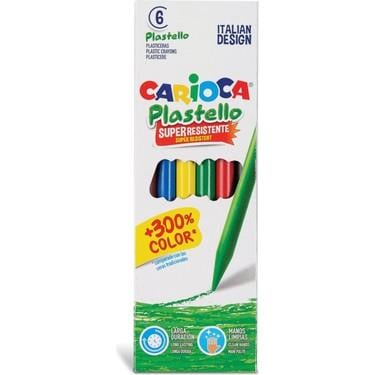 Plastello Elleri Kirletmeyen Yıkanabilir Pastel Boya Kalemi 6Lı