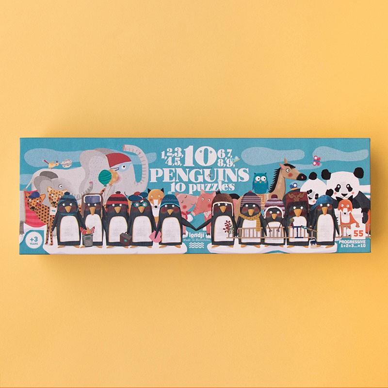 Puzzle - 10 Penguins 