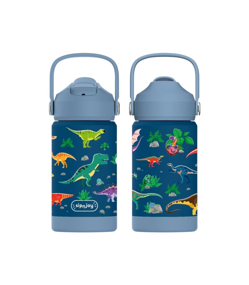 SipnJoy - FlipSip Çocuk Su Termosu | 360 ml -  Dino Roar