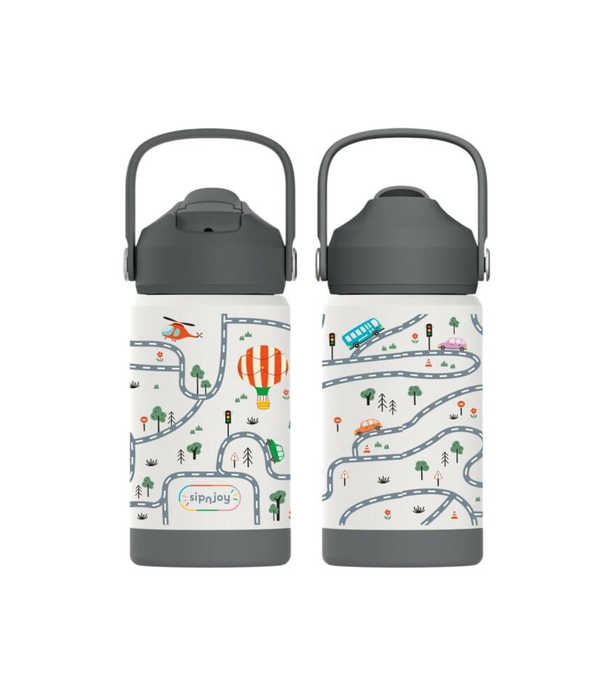 SipnJoy - FlipSip Çocuk Su Termosu | 360 ml - Adventure Trails