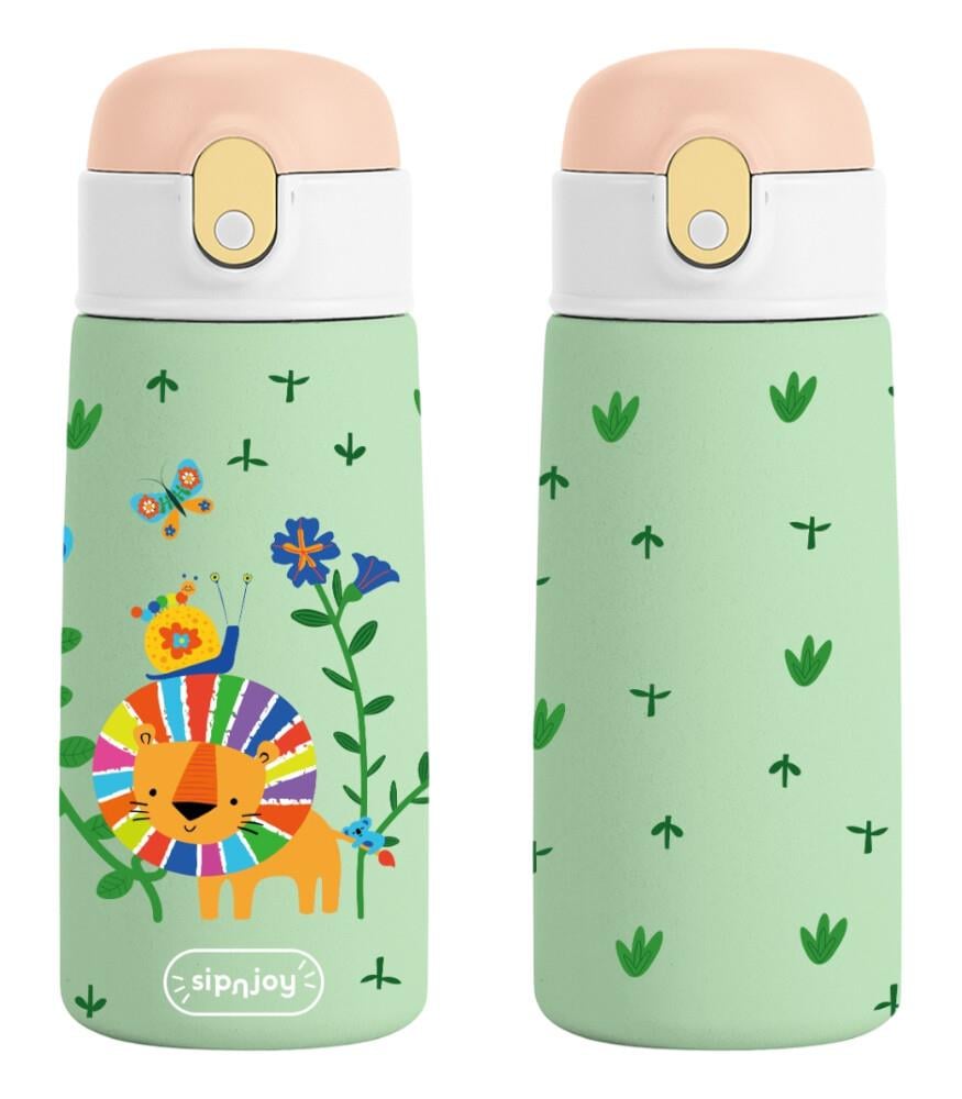 SipnJoy - SipSquad Çocuk Su Termosu | 480 ml - Lively Roar