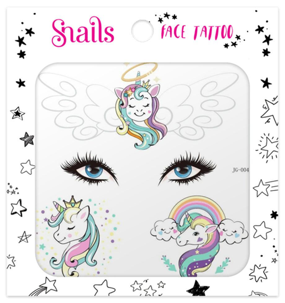 Snails Yüz Dövmesi -  Unicorn Crown