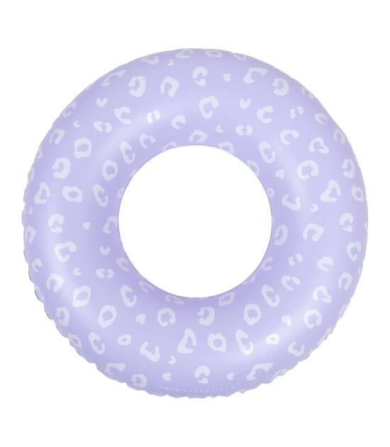 Swim Essentials Leopard Lila Yüzme Simidi 90cm