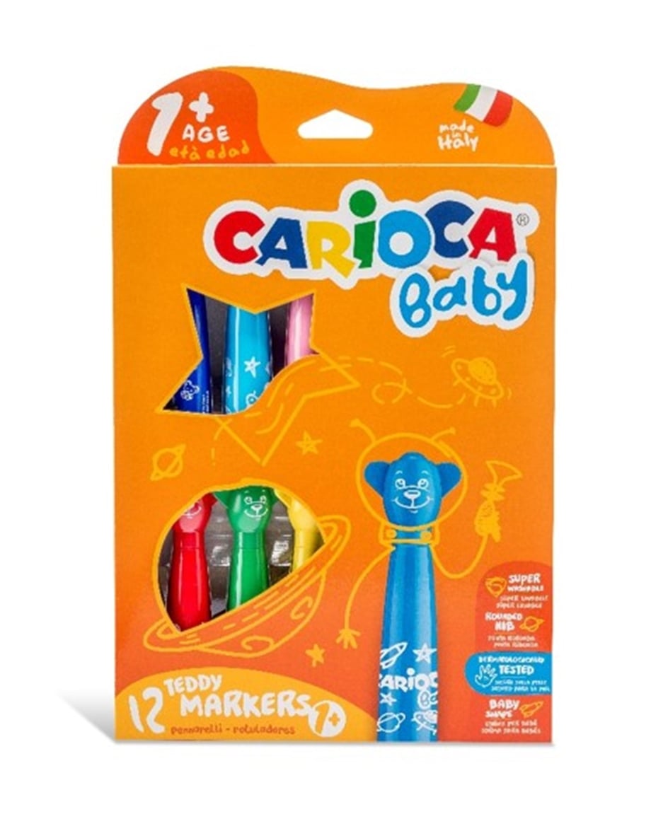 TEDDY JUMBO BEBEK SÜPER YIKANABİLİR KEÇELİ BOYA KALEMİ 12'Lİ 1 YAŞ+