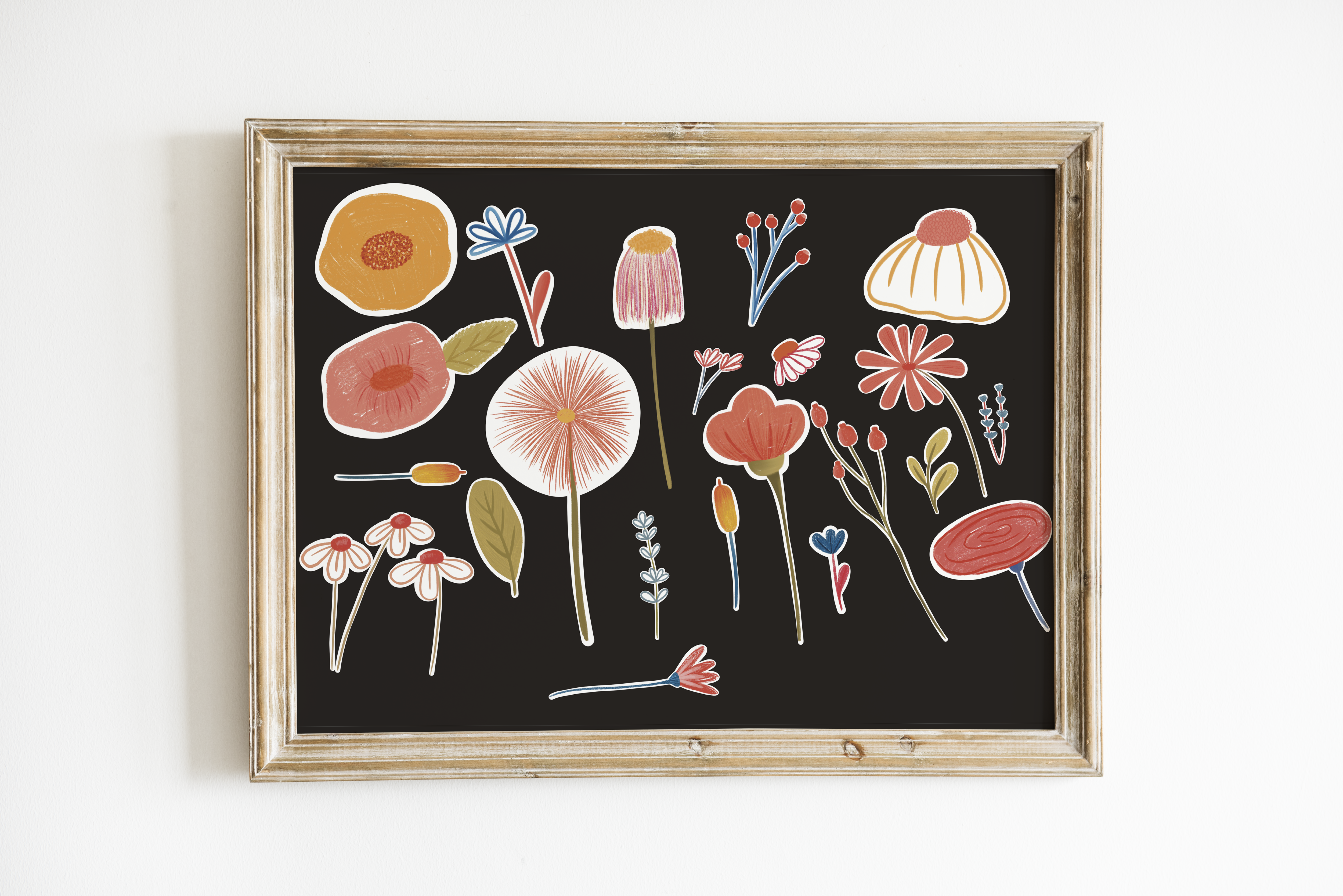 TheIllustrationary Flower Garden Poster
