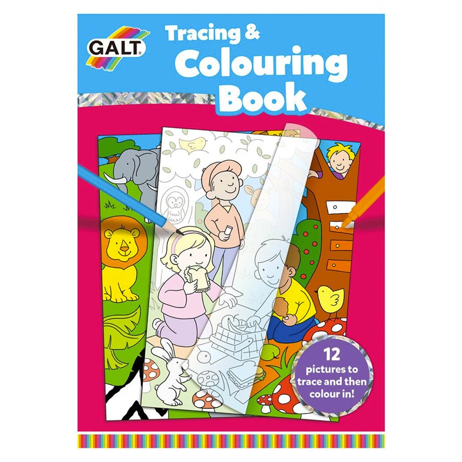Tracing & Colouring Book 5 Yaş+