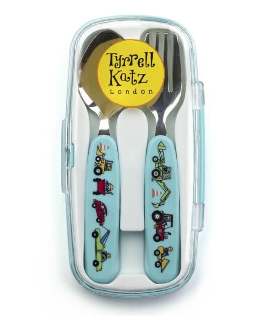 Tyrrell Katz  Kutulu Çocuk Çatal Kaşık Seti Wheels