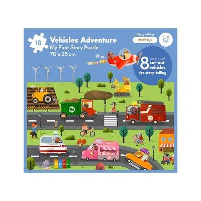 Vehicles Adventure: 18 Parça Yapboz ve 8 Adet Oynanabilir Araç ile Taşıtları Keşfet