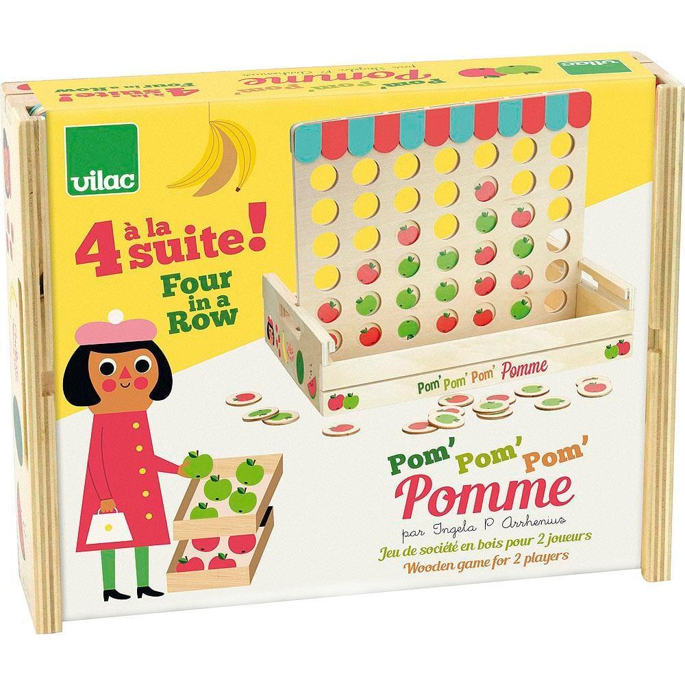 Vilac - Four Apples in a Row - Sıralı 4 Elma Oyunu