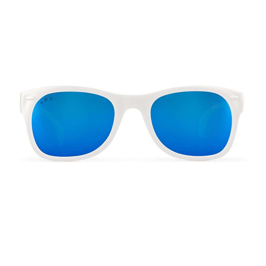 Wayfarer Model Ice Ice Beyaz Aynalı Mavi Lens Çocuk Güneş Gözlüğü - Junior (4-12)