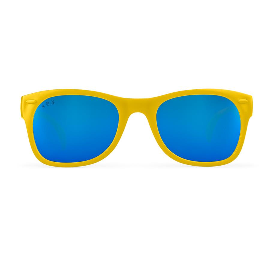 Wayfarer Model Simpson Sarı Aynalı Mavi Lens Çocuk Güneş Gözlüğü-  Toddler (2-4)