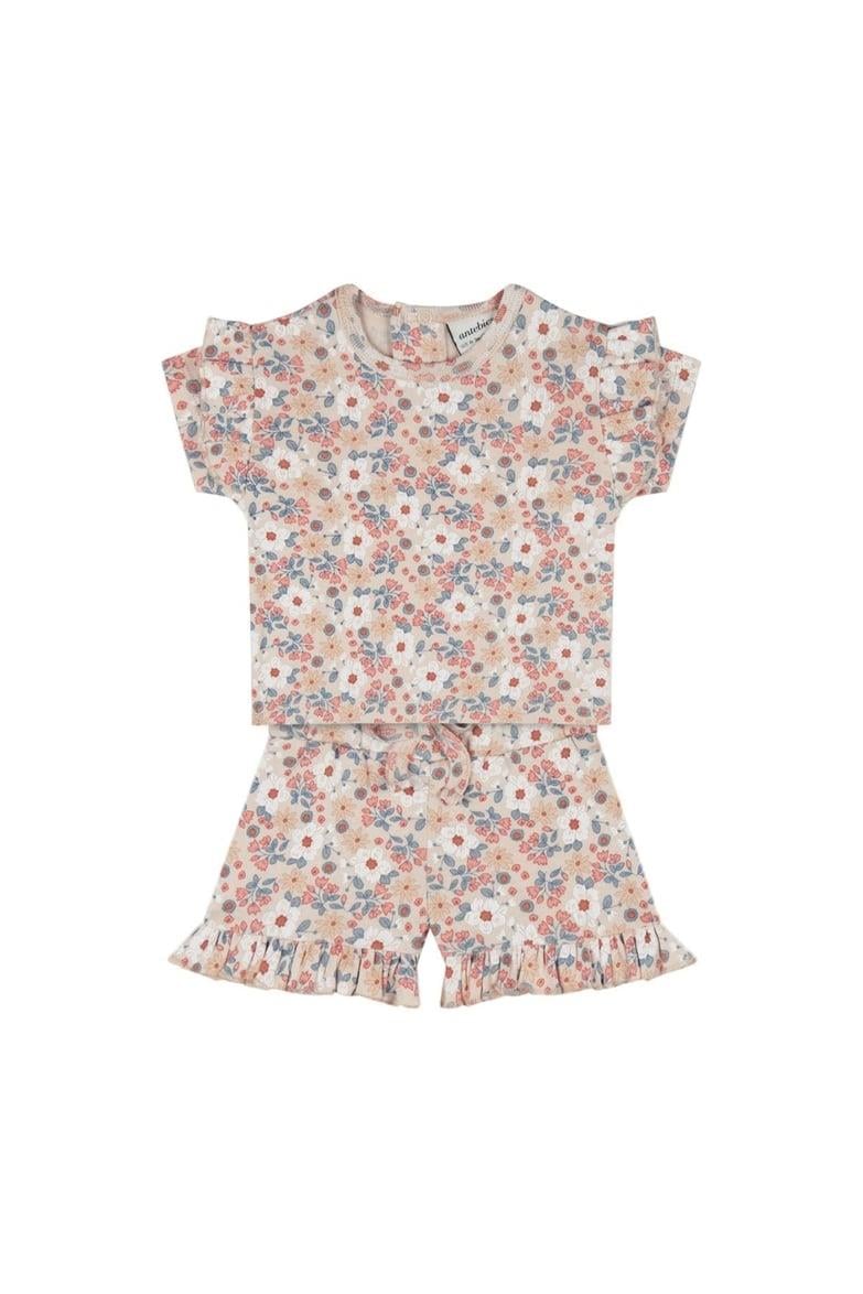 Yaz Buketi Şortlu Set