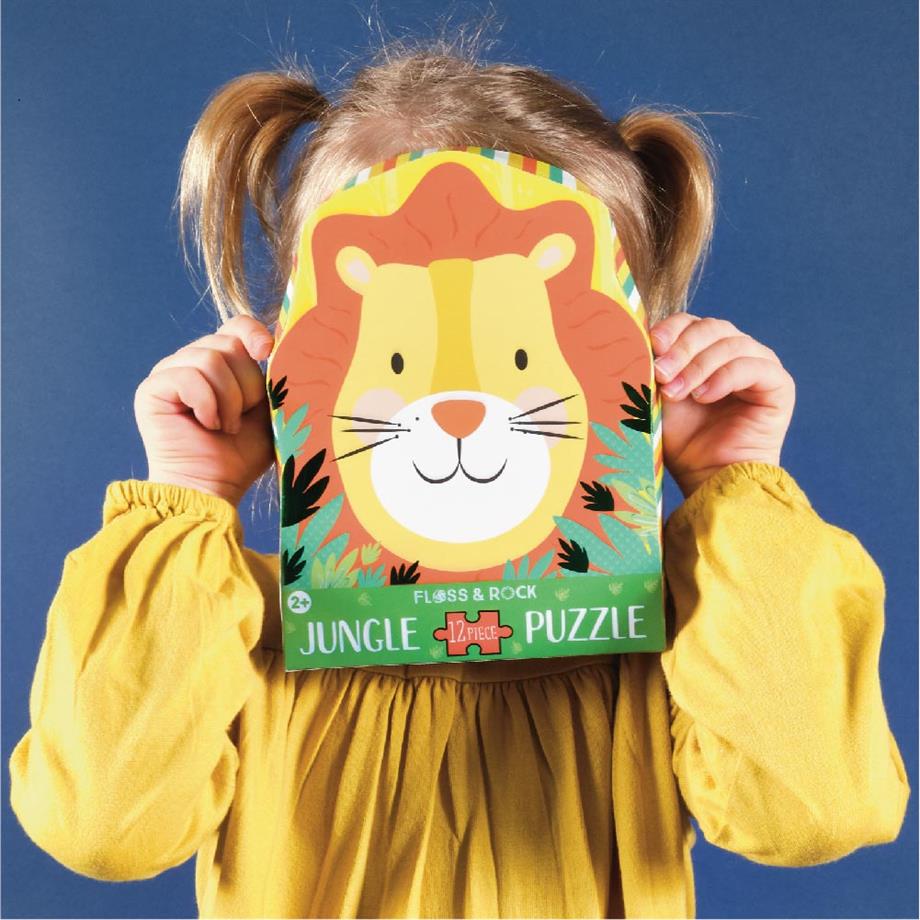 12 Parça Şekilli Yap-Boz / Lion