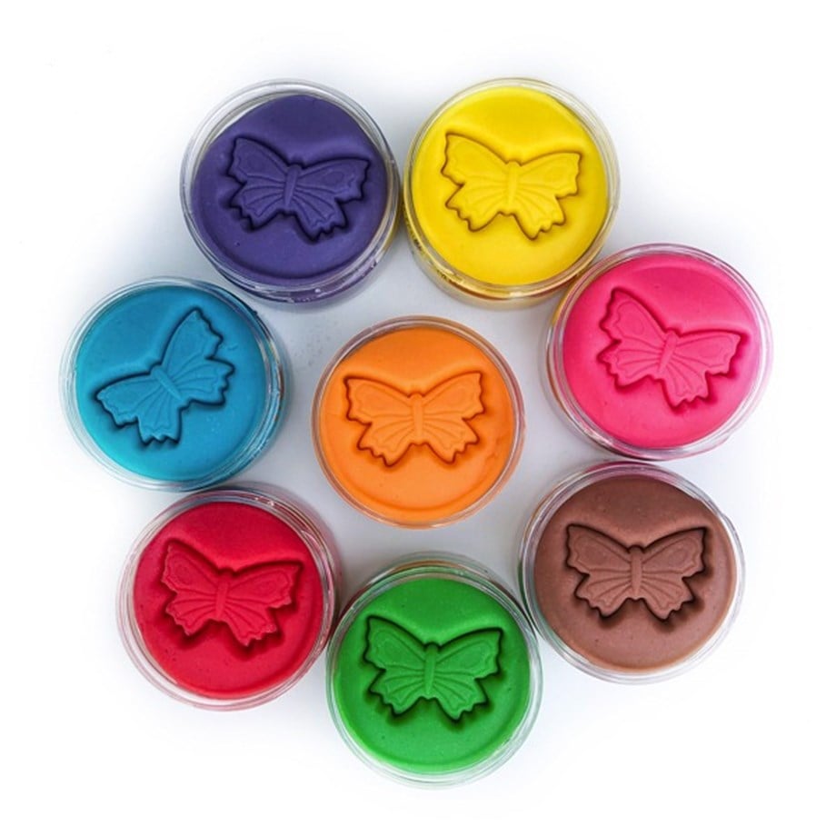 8'li Gökkuşağı oyun hamuru8*130gr