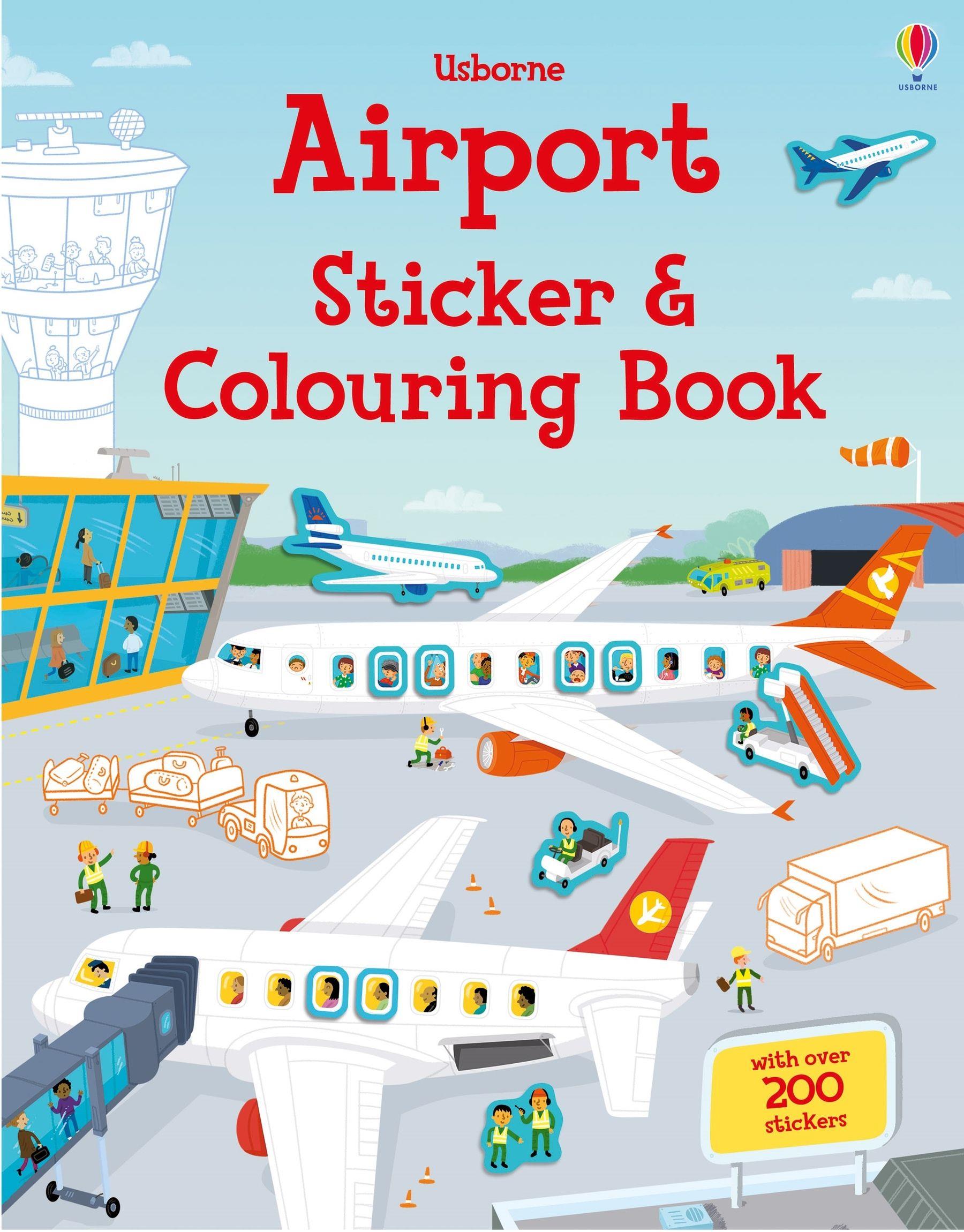 Airport Sticker and Coouring Book