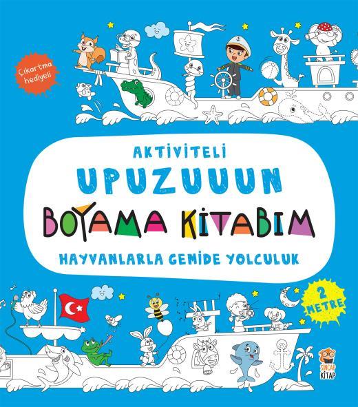 Aktiviteli Upuzuuun Boyama Kitabım- Hayvanlarla Ge