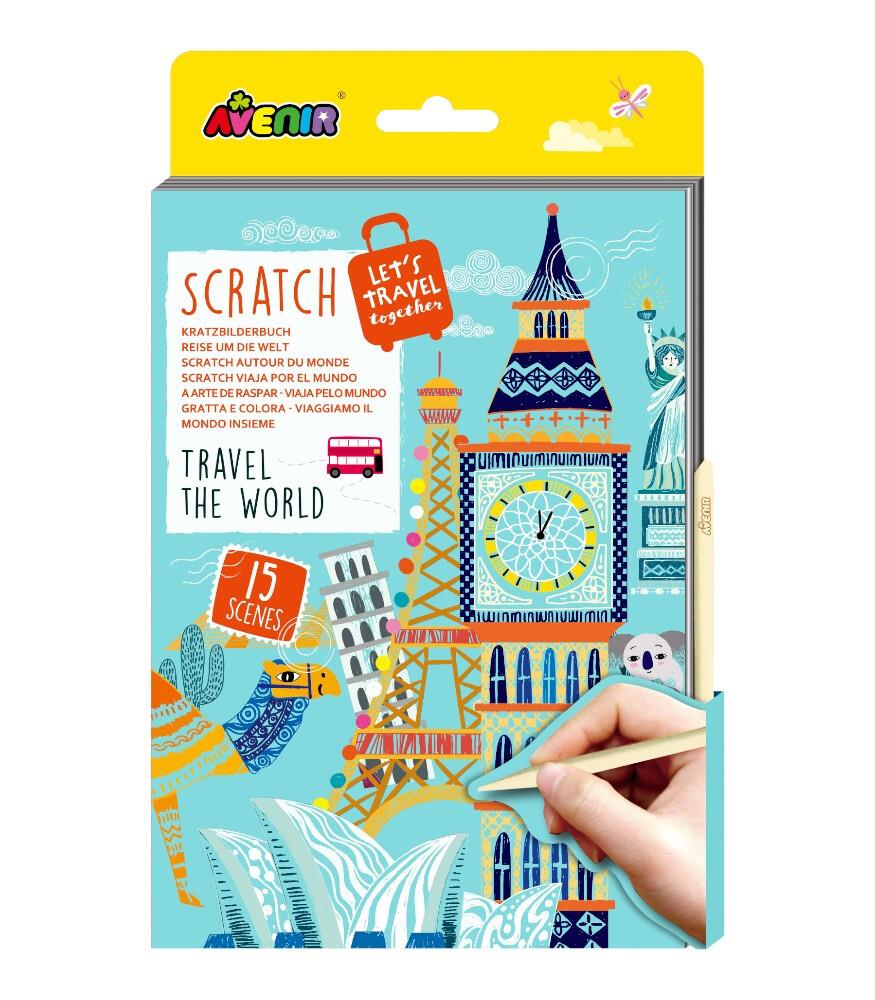 Avenir Mini Kazıma Kartları - Travel the World