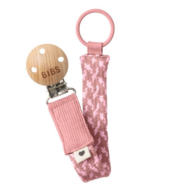 Bibs Paci Brais Emzik Askısı-dusty pink-/baby pink