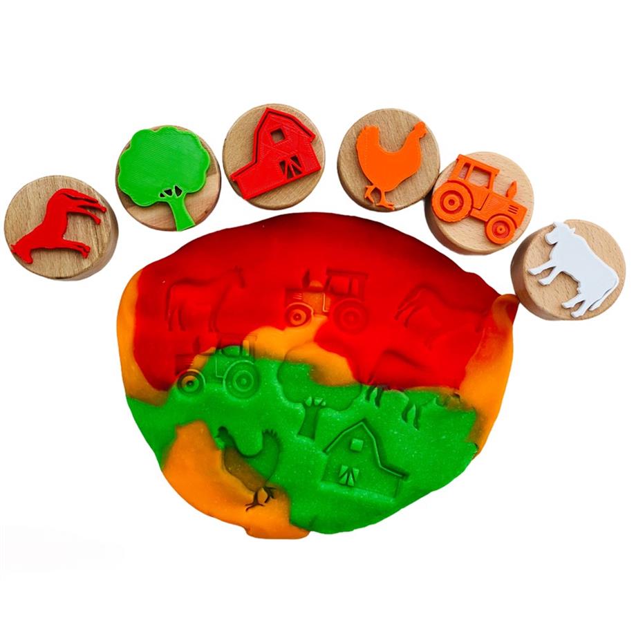 Çiftlik Ahşap Damga Set 