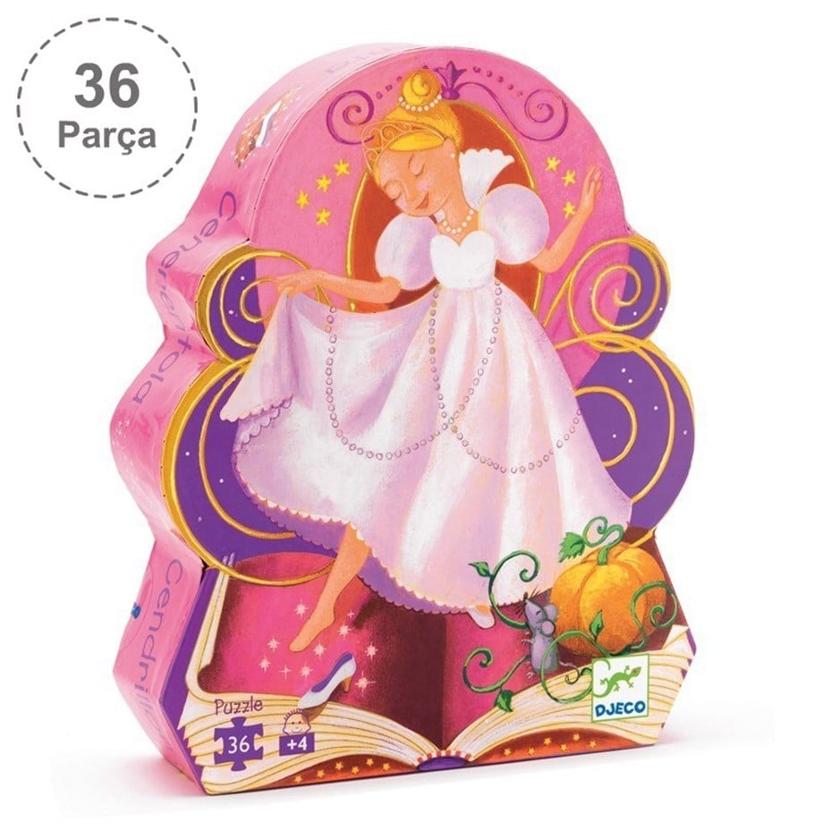Djeco Dekoratif Puzzle 36 Parça/Cinderella 