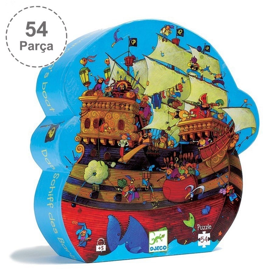 Djeco Dekoratif Puzzle 54 Parça/Barbarossa's Boat 