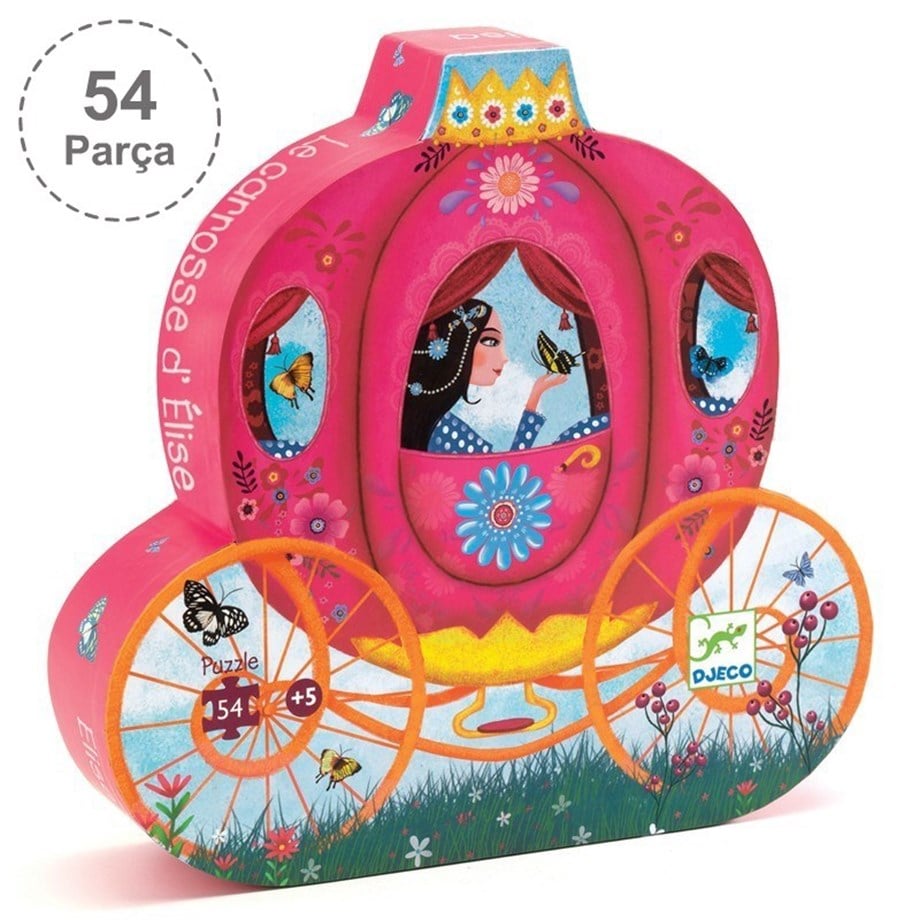 Djeco Dekoratif Puzzle 54 Parça/Elise's Carriage 