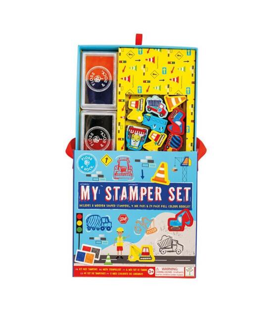 FLOSS & ROCK Stamper Ahşap Baskı Seti / CONSTRUCTION