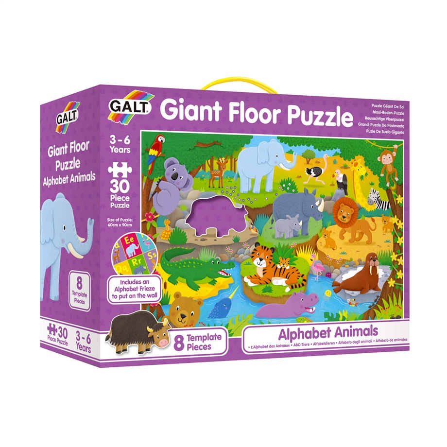 Giant Floor Puzzle Alphabet Animals 30 parça 3-6 Yaş