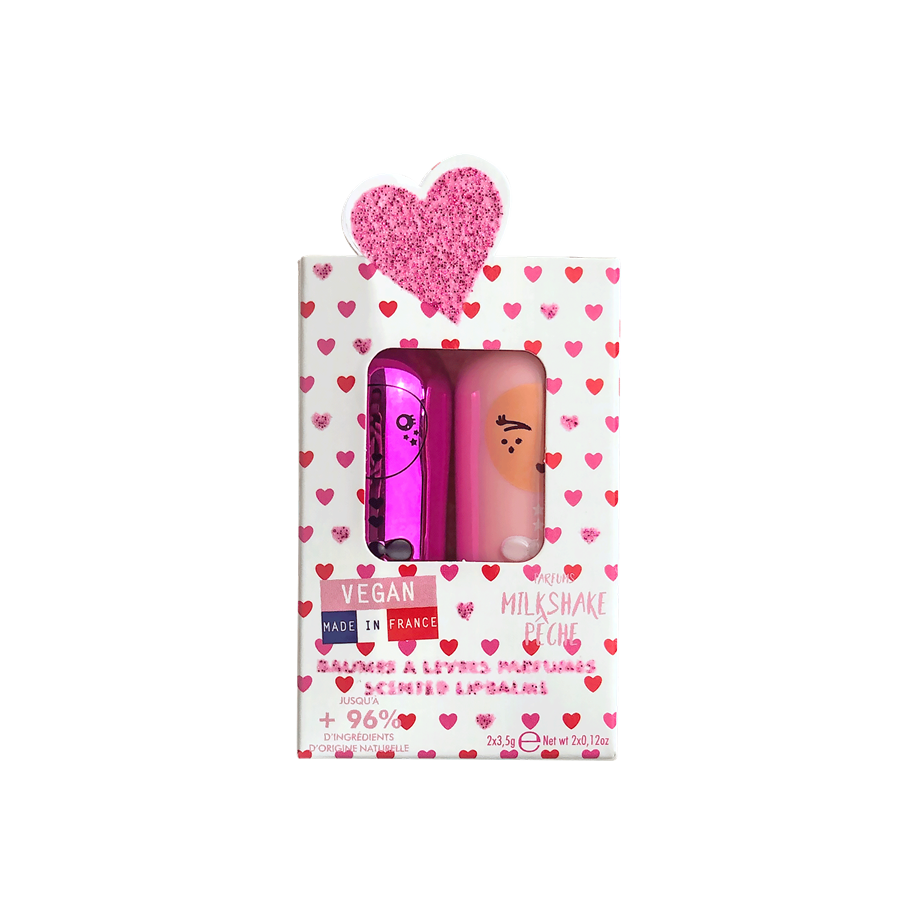 GIFT SET 2 LIP BALMS * RED