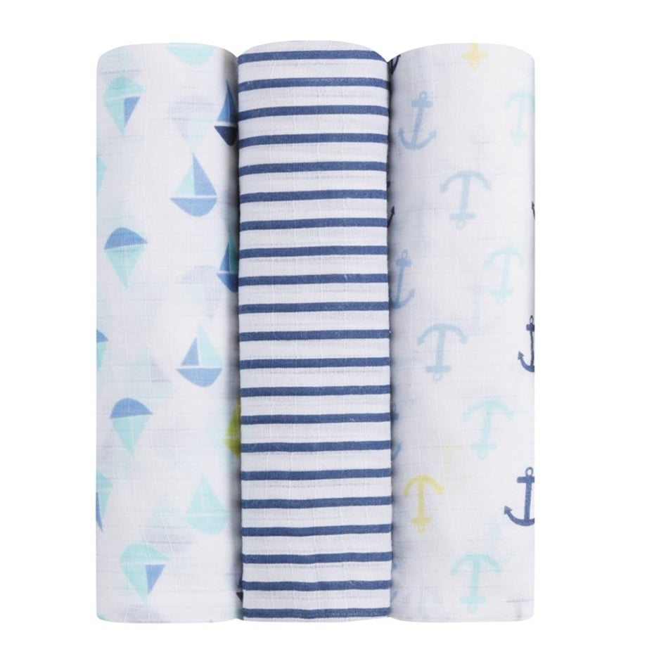 Ideal Baby Üçlü Müslin Set - Set Sail 