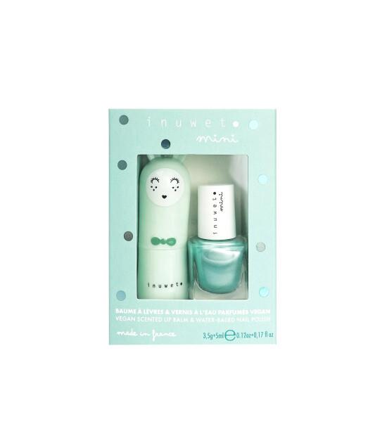 INUWET - DUO AQUA LIPBALM B02+NAILPOLISH - OJE VE LİP BALM DUDAK NEMLENDİRİCİ SETİ
