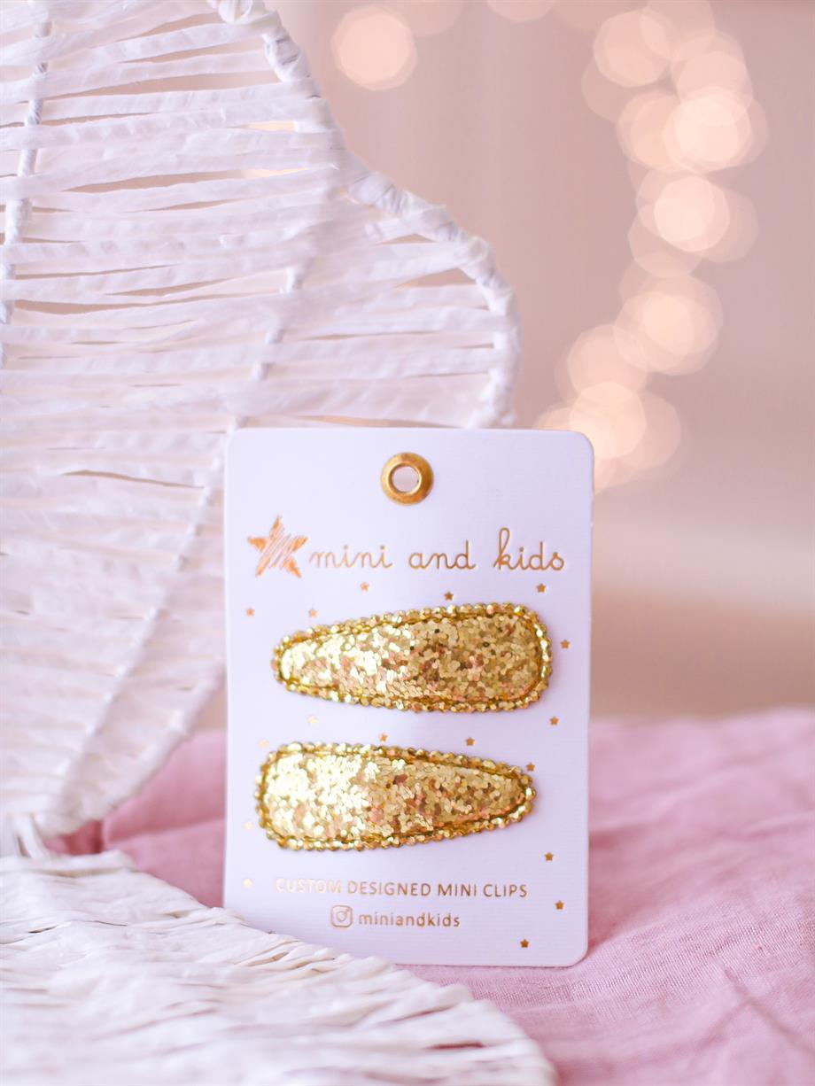 Klips Toka-Glitter Gold