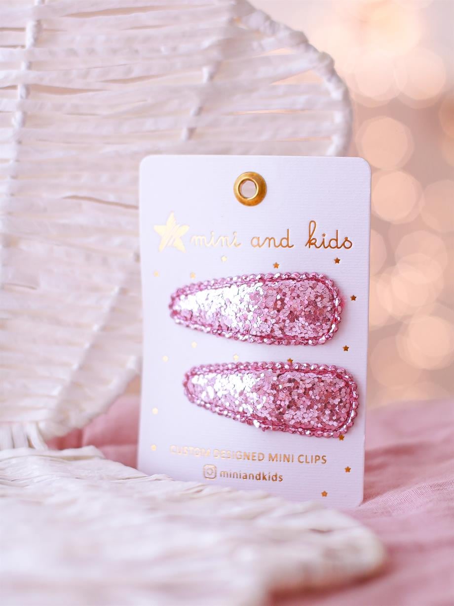 Klips Toka-Glitter Rose