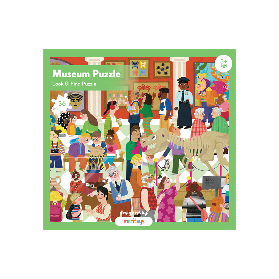 Look & Find Puzzle: Museum - 36 Parçalı Yapboz ve Gözlem Oyunu