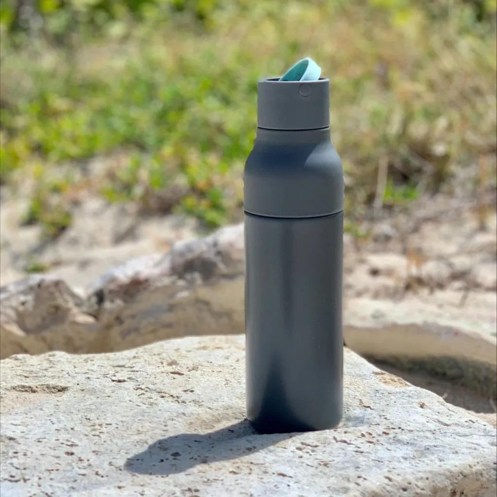 Lund London Active Water Bottle 500Ml Grey