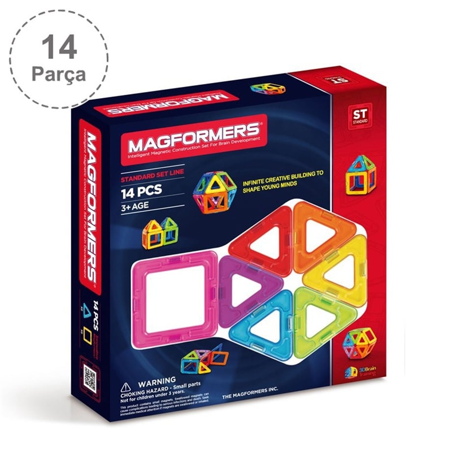 Magformers Mıknatıslı Basic Set - 14 Parça 