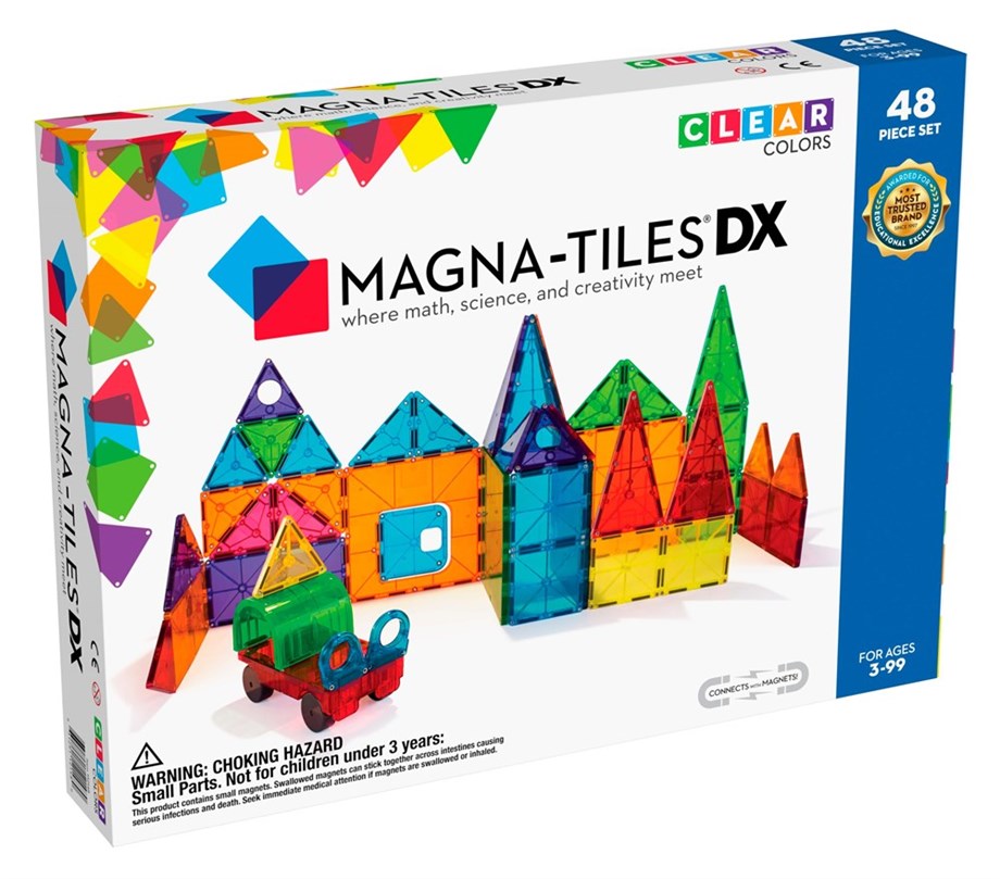 Magna-Tiles - Clear Color Set - 48 Parça