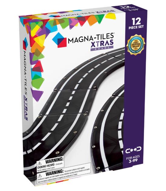 Magna-Tiles - XTRA Roads 12-Piece Set - Yol Seti 12 Parça
