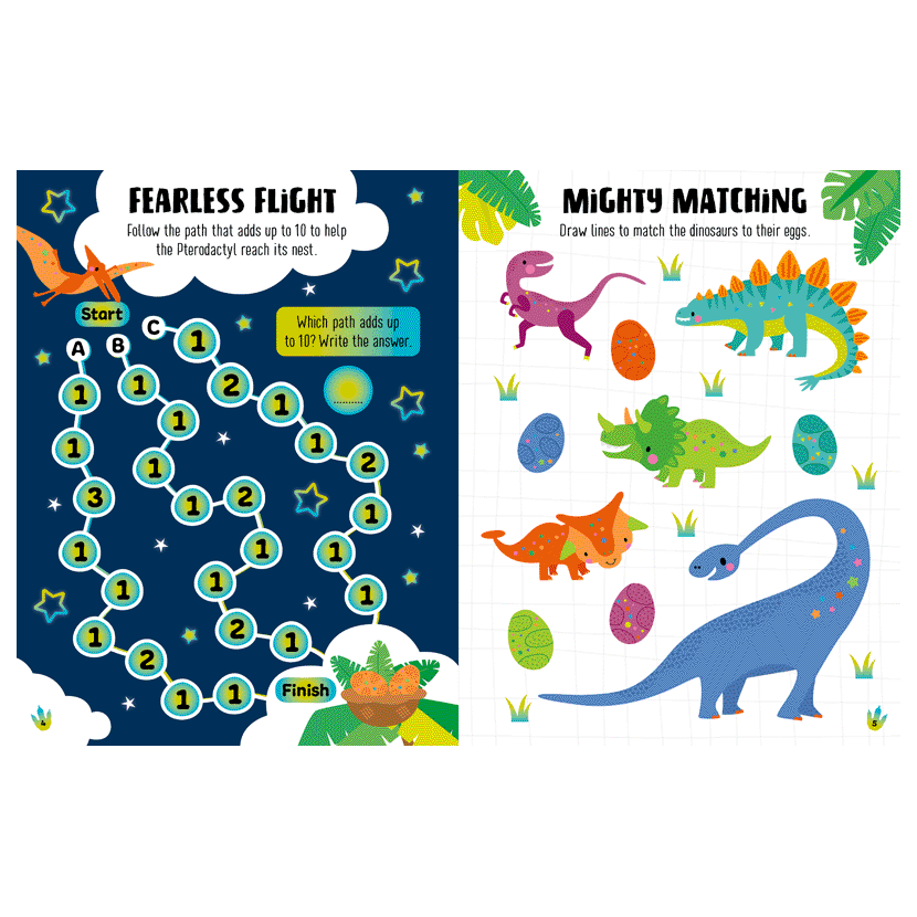 MBI - Glow in the Dark Dino Land Activity Book