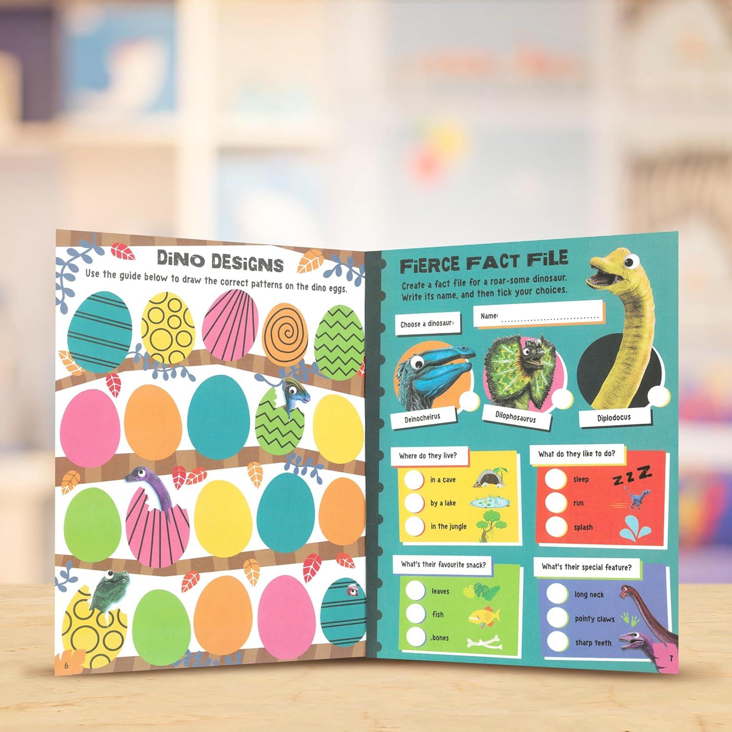 MBI - Googly-Eye Puffy Stickers Dinosaurs Activity Book