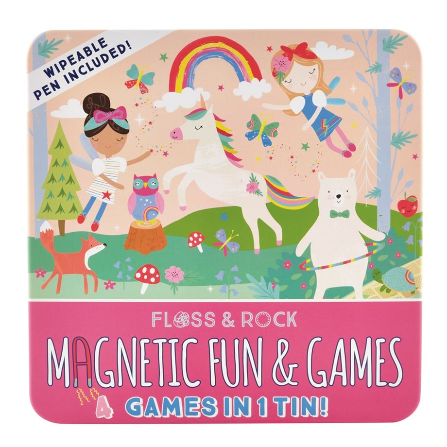 Mıknatıslı Kutu Oyunları – 4’ü 1 arada /Rainbow Fairy