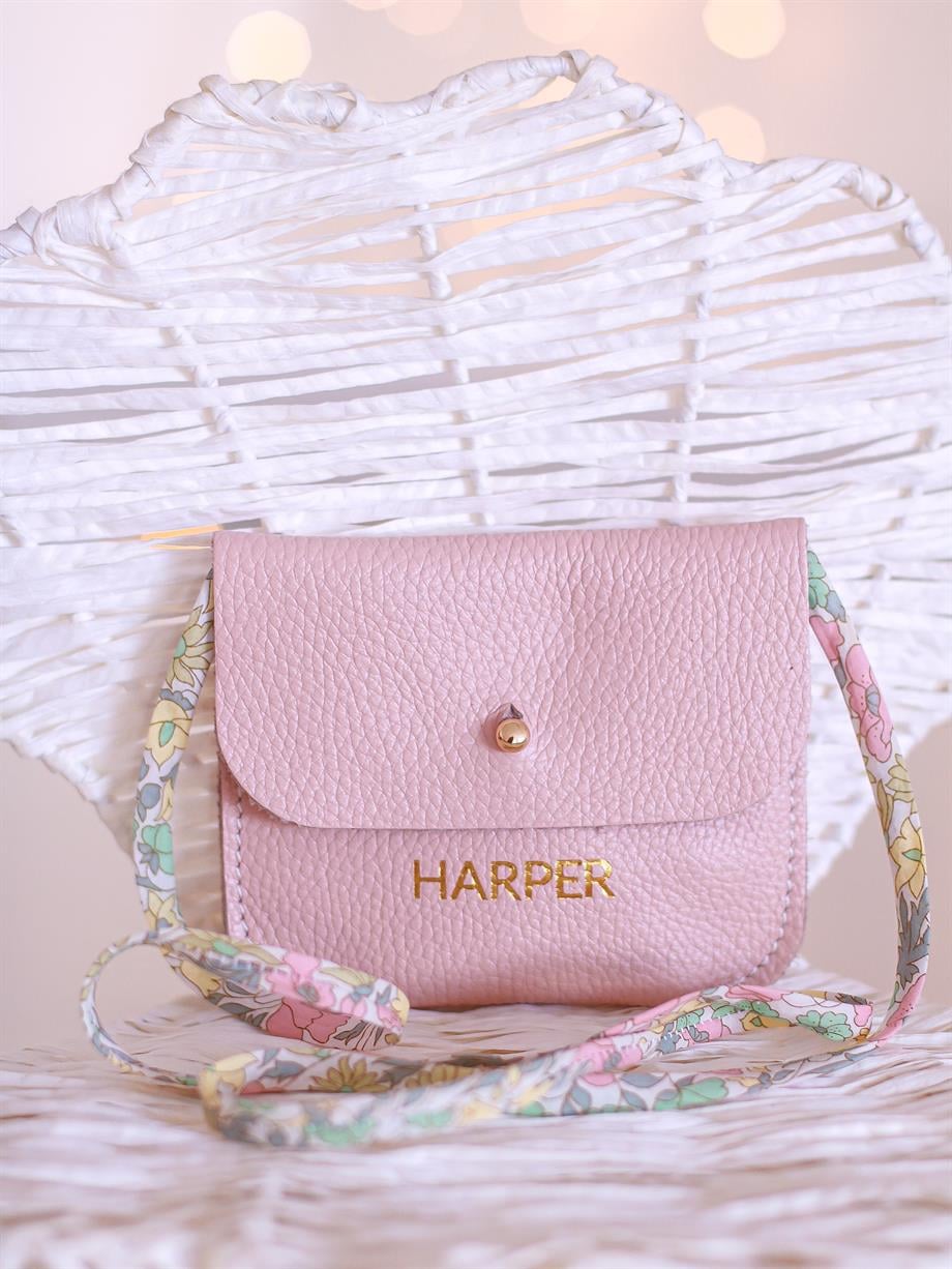 Mini Deri Çanta-Blush