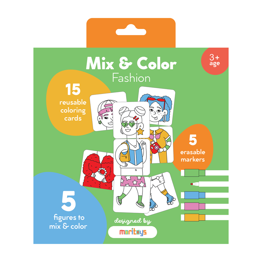 Mix & Color: Fashion - Karıştır Renklendir Moda Puzzle 