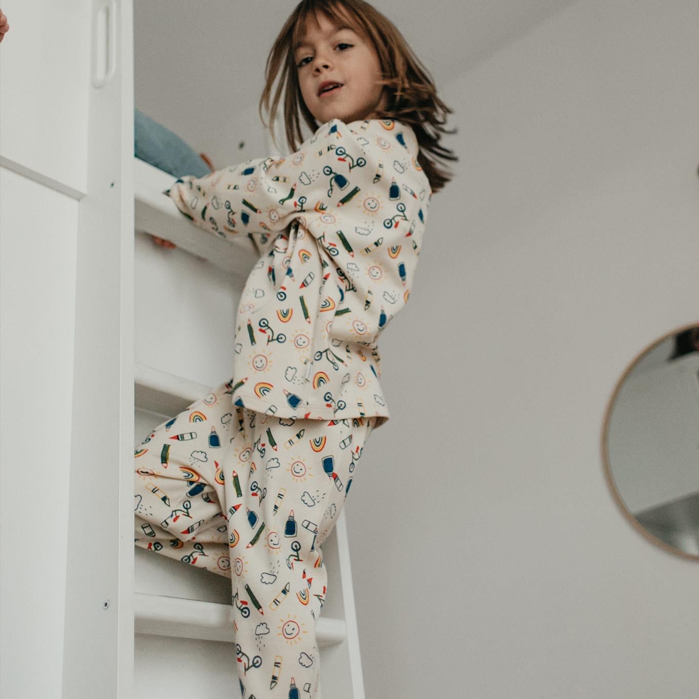 Okula Dönüş Uzun Kollu Pijama Takımı