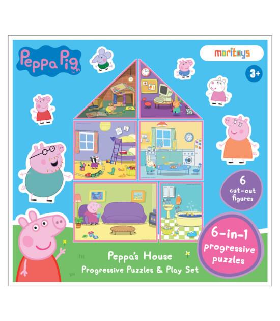 Peppa's House:Peppa's House:6in1 Puzzle ile Peppa'nın Evini Mimari ol