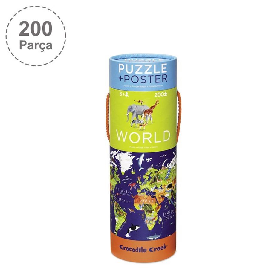 Poster Puzzle - 200 Parça - Dünya