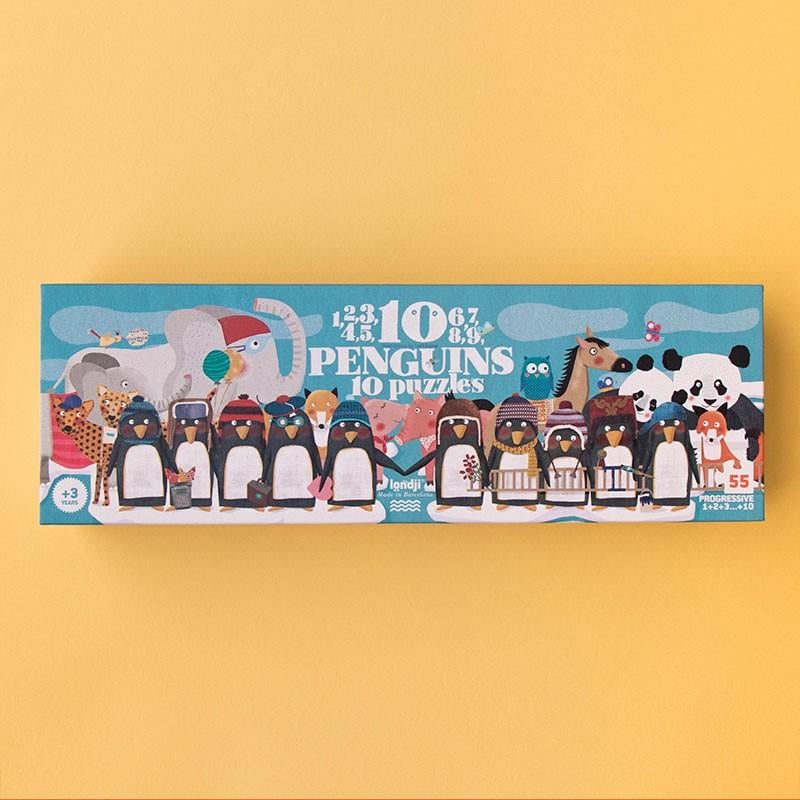 Puzzle - 10 Penguins 
