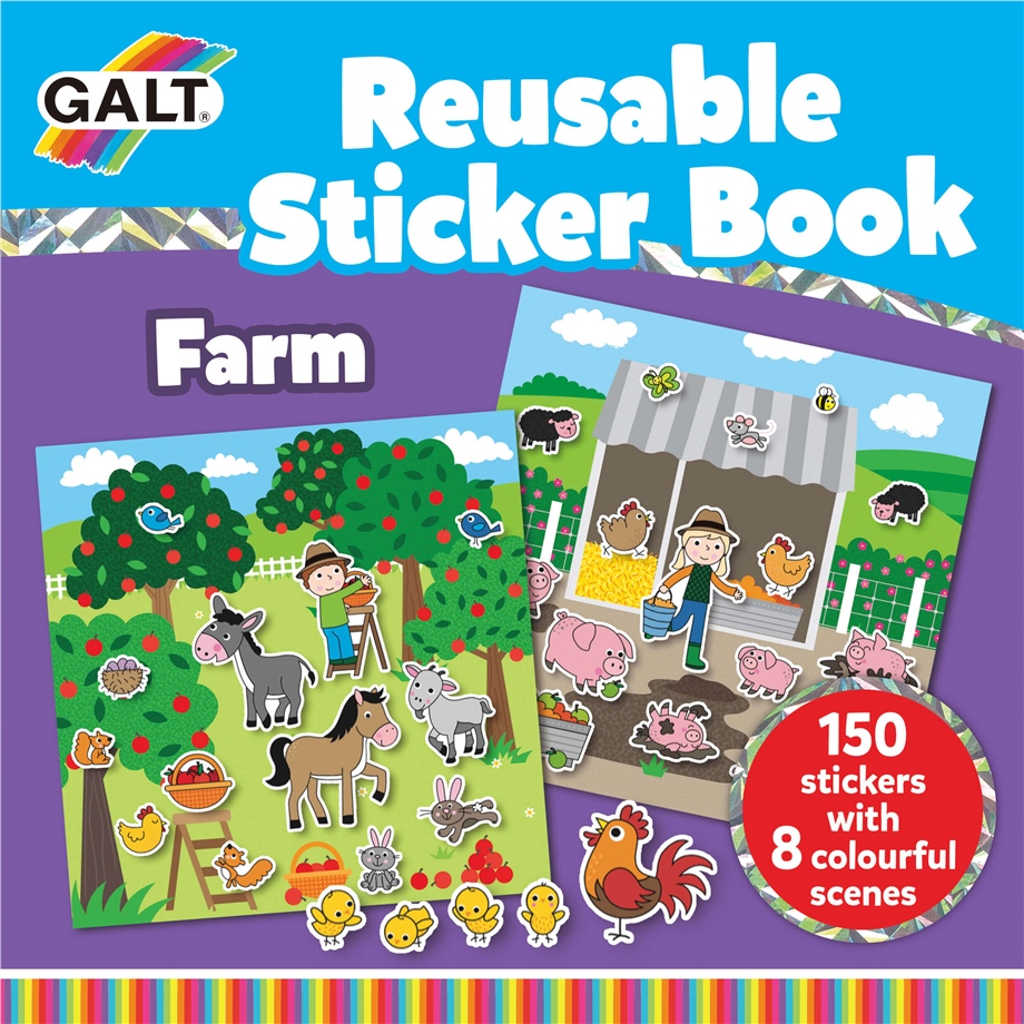 Reusable Sticker Book - Farm 3 Yaş+