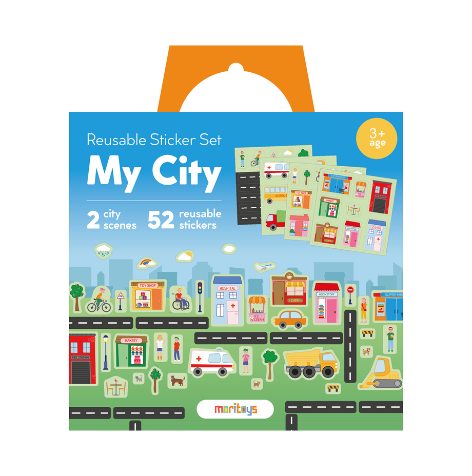 Reusable Sticker Set: My City - Tak Çıkar Çıkartma Oyunu