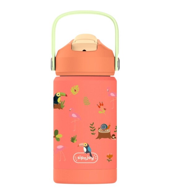 SipnJoy - FlipSip Çocuk Su Termosu | 360 ml - Jungle Jam